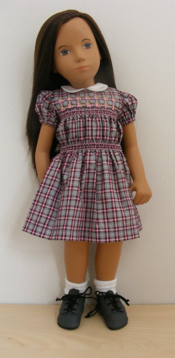 Sasha Doll Check Repro Smock Outfit